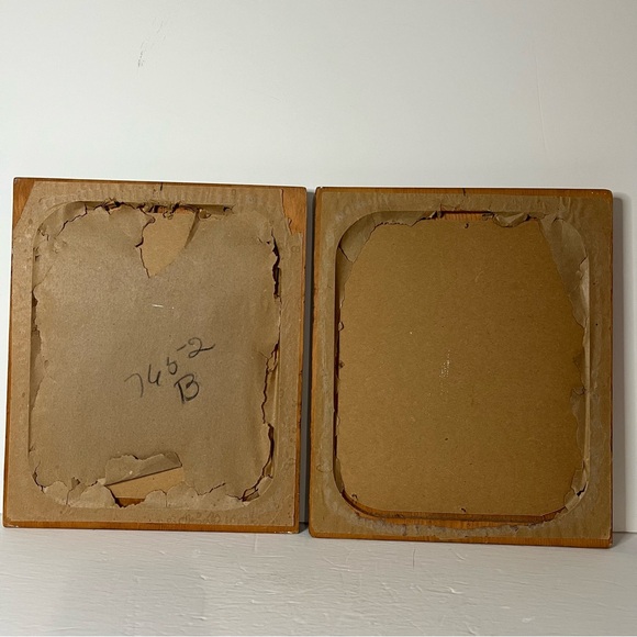 VTG Charles Wysocki Wood Framed Cardboard Backed Prints (?) Primitive - Picture 13 of 16